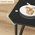 thumbnail image 7 of COZONY Glass Dining Table Set with Chairs, Chamfer-Edge Design, Upholstered Seats, 7 of 7
