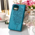 thumbnail image 6 of for iPhone 14 Case Wallet, for Women Men with Card Holder & Magnetic Cover & Kickstand Strap Glitter PU Leather Flip Flower Butterfly Pattern Case for iPhone 14 6.1 inch 2022,Blue, 6 of 6