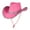 Hot Pink, variant on Hats Women's Masquerade Party Silver Trimmed Cowboy Silver Trimmed Western Cowboy Hat