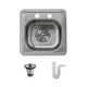 thumbnail image 1 of Fregadero Tarja AVERA Acero Inoxidable Empotre PAF01S, 1 of 9