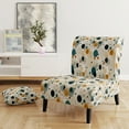 thumbnail image 2 of Designart "Chic Industrial Polka Dots" Teal Polka Dots Upholstered Accent Chair - Modern Arm Chair For Living Room, 2 of 5