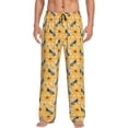 thumbnail image 1 of Kdxio Bee Wasp Pattern Men's Pajama Pants, Elastic Waist with Drawstring and Pockets, Comfortable Loungewear-Small, 1 of 6