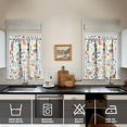 thumbnail image 2 of Fall Kitchen Curtains 36 Inch Short - 2 Panel Set, Autumn Harvest Print, Rod Pocket Window Treatment for Thanksgiving, Farmhouse, Cafe, Living Room - Machine Washable, 2 of 4
