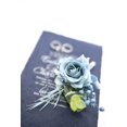 thumbnail image 4 of Ansofi Boutonniere Azul Polvoriento Para Hombres, Juego De 6 Para Novio, Padrino De Boda, Flores Artificiales, Boutonniere Para Boda, Ceremonia, Aniversario, Cena Formal, Fiesta, Otoño, Vintage, Rústi, 4 of 5