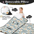 thumbnail image 3 of Daisy Pioneer Flower Teens Toddler Nap Mat with Pillow, Sleeping Mat Bag for Preschool Daycare 59"x22", 3 of 6