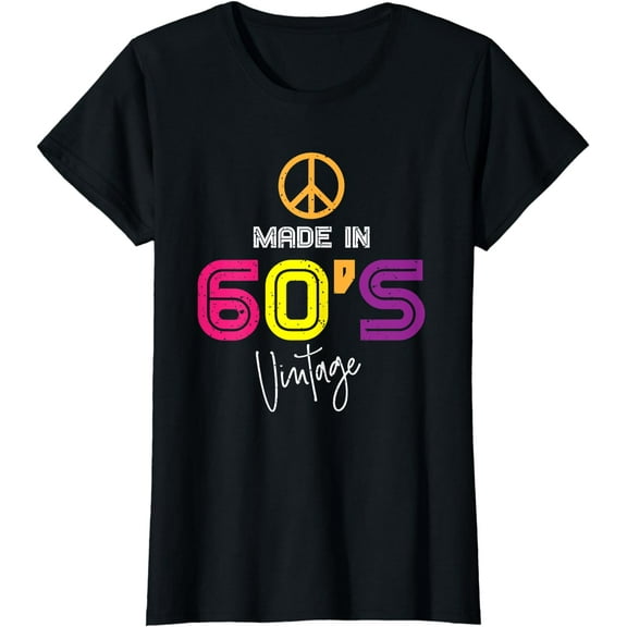 Made in the 60s Birthday Vintage Retro Peace T-Shirt