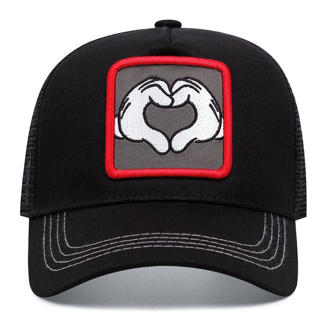 Gorra de béisbol Hands Hearts Anime para niños de 56 a 58 cm, ajustable