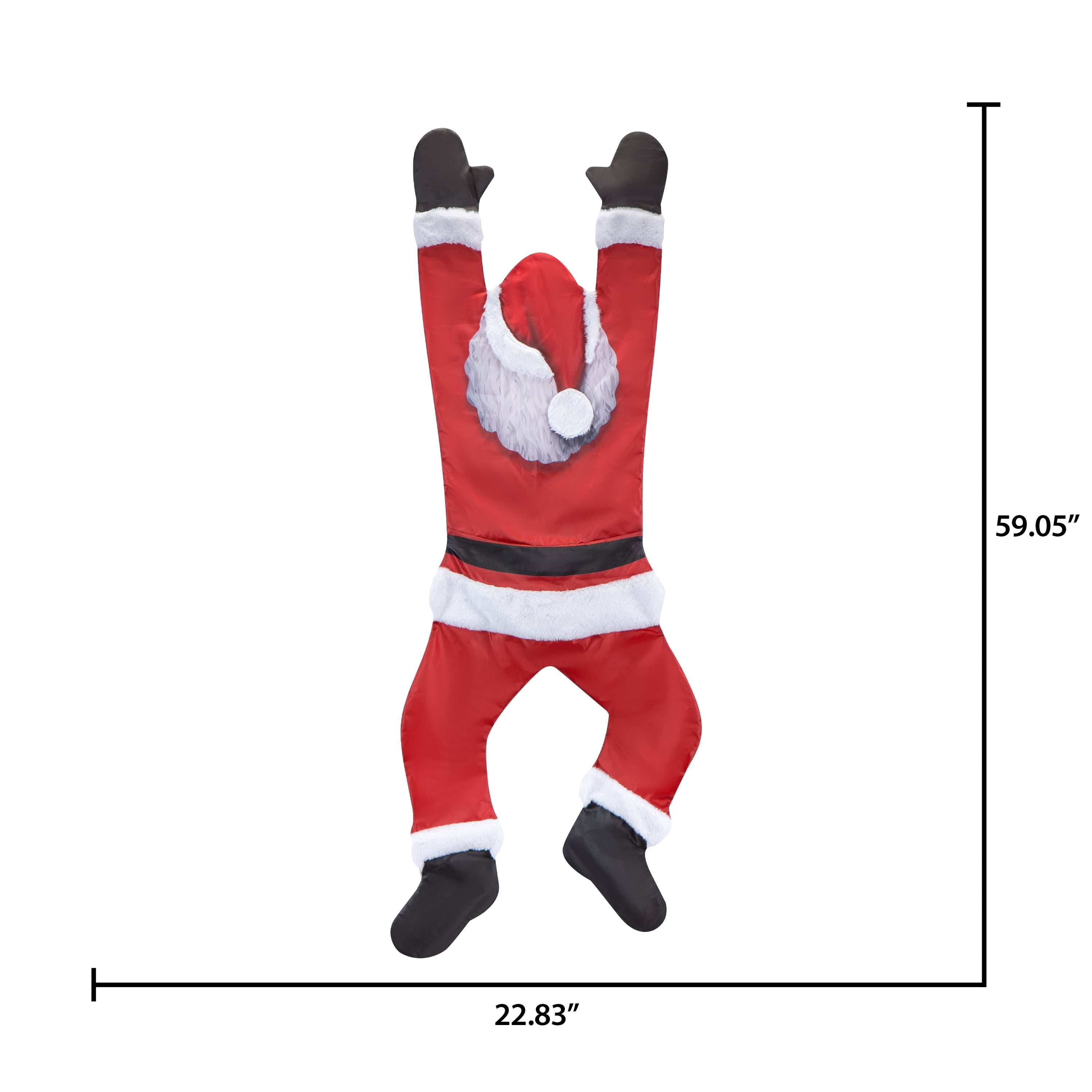 Santa Hanging Decoration, Red and White, 5', by Holiday Time