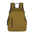 thumbnail image 1 of Balery Retro Yellow and Black Houndstooth Mochila Ligera para Hombres y Mujeres – Resistente y Impermeable, Ideal para la Escuela, el Trabajo, los Viajes y el Uso Diario, 1 of 7