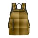 thumbnail image 1 of Disketp Retro Yellow and Black Houndstooth Mochila Ligera e Impermeable, Mochila de Día Resistente para Viajes, Senderismo y Uso Diario para Hombre y Mujer, 1 of 7