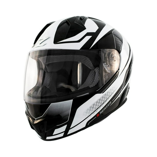 Zox Odyssey Carbon Vigiliance Motorcycle Helmet White/Black - Walmart