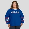 thumbnail image 4 of Women's WEAR by Erin Andrews Royal Buffalo Bills Plus Size Sport Long-Sleeve T-Shirt, 4 of 5