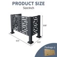 thumbnail image 4 of 3ftx2ft Air Conditioner Fence for Outdoor Units,Metal Privacy Fence Cover, Perfect to Conceal Air Conditioning Units,3- Fence Panels, 4 of 5