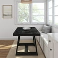 thumbnail image 5 of Plank+Beam 48" Dining Table for 4, Classic Farmhouse Solid Wood Kitchen Table, Black Wirebrush, 5 of 9