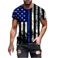 thumbnail image 2 of Njoeus Boys Shirts Mens Summer Shirts American Flag Patriotic Men'S T-Shirt Fashion Funny Graphic Tees Mens Short Sleeve Shirt Black Sports T Shirt Men On Clearance, 2 of 5