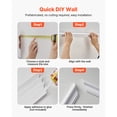 thumbnail image 6 of Kffkff Wall Molding 3 Pack, Wainscoting Panels Kit with Dual-Line Wide & Narrow Design, Lightweight Paintable Polystyrene, Simple to Install ,White, 6 of 9