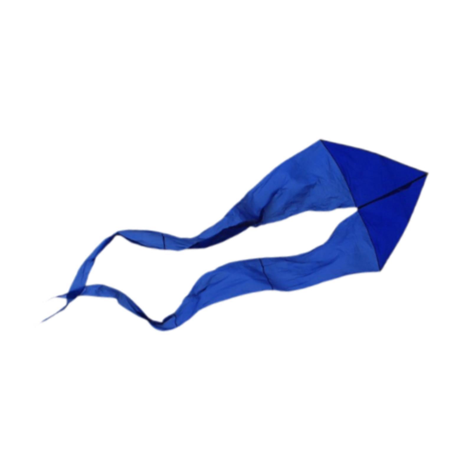 harayaa Kids Delta Kite Flying Toy Easy to Handle Portable with Long Tail Ghost Kite for Blue