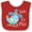 Red and White, variant on Inktastic Little Co-pilot Cute Helicopter Boys or Girls Baby Bib