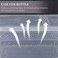 thumbnail image 4 of HEANUJJ 1Set Rectangular Reptile Box for Transporting and Breeding with PP Material White 10.2X5.9X4.3in, 4 of 7