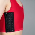 thumbnail image 6 of Tweang Chest Binders Tight Tank Top shapewear Bra Sportswear Tank Bra binder bras for women Wide Strap Bra Womens chest binder Binder Tank Top Breast Tank Top Cool Fabric Tank Top Z1-Red 4XL, 6 of 8