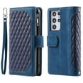 thumbnail image 2 of Feishell Crossbody Wallet Phone Case for Samsung Galaxy S21 Ultra,Luxury PU Leather Magnetic Buckle Zipper Pocket Card Slots Flip Stand Protective Cover with Hand Strap & Shoulder Strap,Blue, 2 of 12