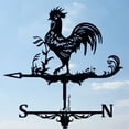 thumbnail image 3 of Chicken Wind Vane Stainless Steel Rooster Wind Direction Indicator Anti-Aging Roost, 3 of 7
