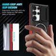 thumbnail image 4 of Moreoy Magnetic Kickstand Case for Samsung Galaxy S26 Ultra with Slide Lens Cover, [MagSafe Compatible] with Metal Ring Holder Stand Shockproof Non-Slip Bumper Protective Phone Case Cover,A, 4 of 10