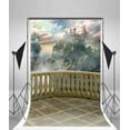 thumbnail image 3 of ABPHOTO 5x7ft Photography Backdrop Castle Dreamy Fairy Tale White Cloud Vintage Marble Floor White Cloud Fantasy Photo Background Backdrops, 3 of 4