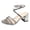 Silver, variant on Elegant Heeled Sandals for Women Sparkly Ankle Tie Up Chunky Heel Dressy Shoes for Wedding Evening Party