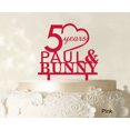 thumbnail image 1 of Happy Birthday Cake Topper Csutom Name Pink Cake Topper Cake Decoration Color Option Available 6-7 Inches Wide, 1 of 1