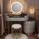 thumbnail image 1 of Lighting Drawer Dressing Table Luxury Nordic Bedroom Vanity Woman Makeup Dressing Table Tocador Maquillaje Household Products My Lux Decor Round, 1 of 38