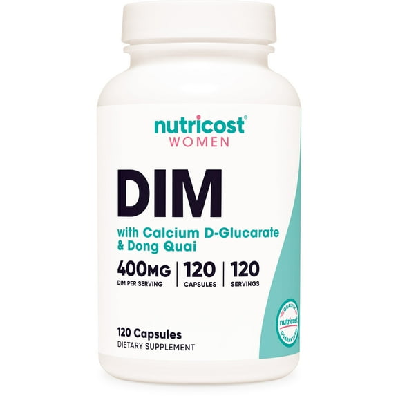 Nutricost Diindolylmethane DIM Supplement for Women 400mg, 120 Capsules