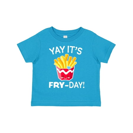 

Inktastic Yay Its Fry Day with Cute French Fries Gift Toddler Boy or Toddler Girl T-Shirt