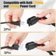 thumbnail image 4 of Cable divisor de alimentación NAHAO, 3 clavijas, 1 a 4 salidas, 0,5 m, negro, 4 of 6