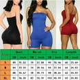 thumbnail image 2 of Combinaison Tube pour Femmes, Barboteuse Courte, Haut Sans Manches, Blouse Extensible, Justaucorps pour Femme, 2 of 5