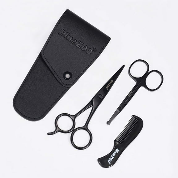 Beard Mustache Scissors and Comb Grooming Kit for Men Care Set