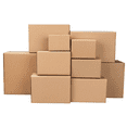 thumbnail image 2 of Tcbosik Shipping Boxes 100 Pack, 8x6x4 inch Corrugated Cardboard Box for Packing, Moving and Storage, Yellow, 2 of 10