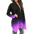 thumbnail image 3 of Long Sleeve Cardigan for Women Dressy,Shawl Collar Cardigans for Women Lightweight 2024 Fall Gradient Print Dusters Casual Comfort Open Front Kimonos Sweaters Draped Flowy Cover Up Blouse Coat, 3 of 6