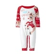 thumbnail image 3 of Conjunto De Pijamas De 2 Piezas Conjunto de pijama familiar de 2 piezas Conjunto informal de manga larga con estampado de alce y pantalones Traje diario Cgtredaw Bebe Rojo 9M para Niño, 3 of 7