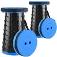 thumbnail image 1 of Taburete plegable Doseno, mejorado, engrosado, juego de 2, color azul, 1 of 9