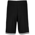 thumbnail image 5 of Holloway Sportswear 2XL Retro Basketball Shorts Black/White 224077, 5 of 5