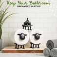 thumbnail image 2 of Toilet Paper Holder Set - Modern Bathroom Decor - Pack of 3, 2 of 5