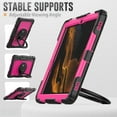 thumbnail image 5 of for Samsung Galaxy Tab S8+ Plus/S7 FE/S7+ Plus Case 12.4 inch, 360 Rotating Shockproof Cover with Stand, Handle, Shoulder Strap (SM-X800/T730/T970), Rose Panel, 5 of 7