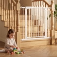 thumbnail image 4 of edx Walk-Thru Pet Gate for Doorways and Stairs, Adjustable 30"-41" Auto-Close Metal Dog Gate, Pressure or Hardware Mount Options for Indoor Openings, 4 of 6