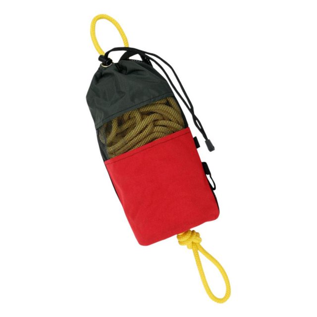 Ruiboury High Visibility Throwable Rope Throw Bag Equipment Kayaking Swimming Canoeing Water Sport Activities Yachting Rafting Red