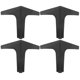 thumbnail image 1 of piezas de patas de gabinete de muebles galvanizados de hierro para sofá, mesita de noche, mesa de centro, 10 cm (1,8 mm de grosor), color negro, 1 of 5