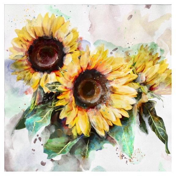 Sunflower Trio by Studio Arts Canvas Art
