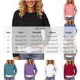 thumbnail image 4 of Women Layered Sweatshirt Sevevn Crew Neck Long Sleeve Fake Two Piece Casual Pullover Tops for Daily Casual Outfits, 4 of 7