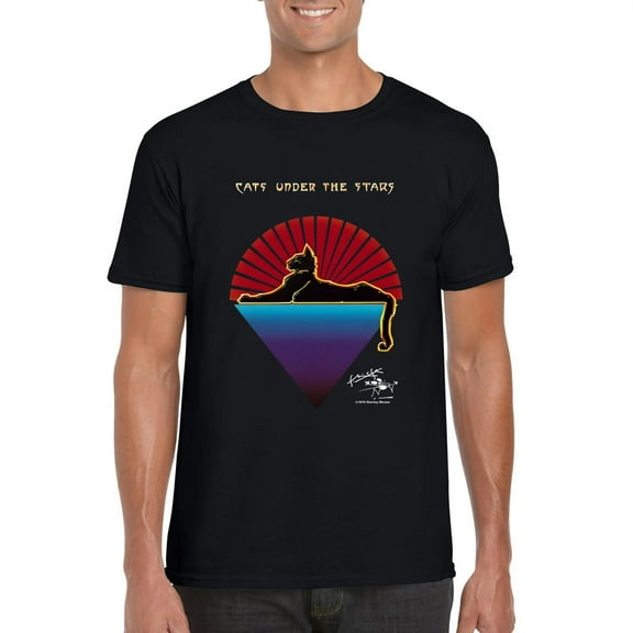 Vintage Cats Under The Stars Jerry Garcia Nostalgic Art Unisex T-Shirt