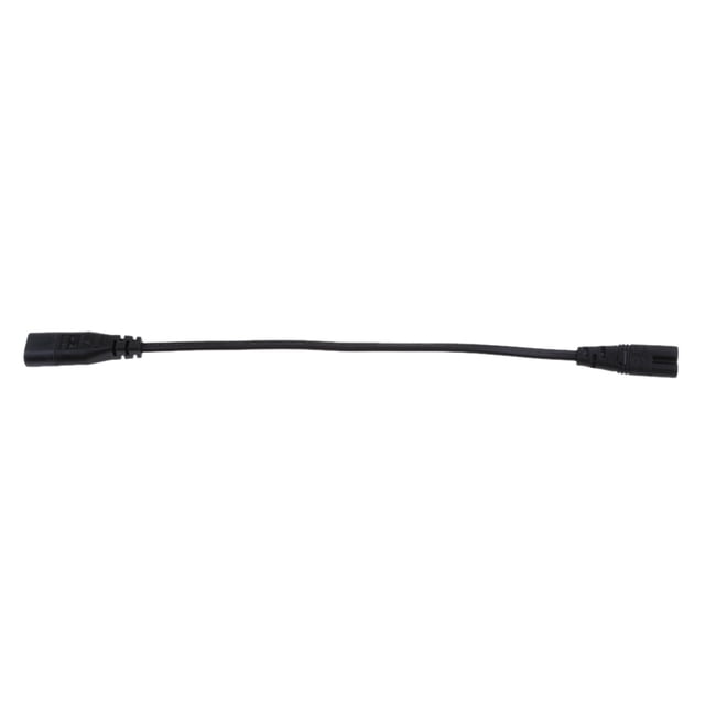 Universal 8Inch IEC C8 A C7 Convertidor Adaptador Extensión Cable De Alimentación Negro